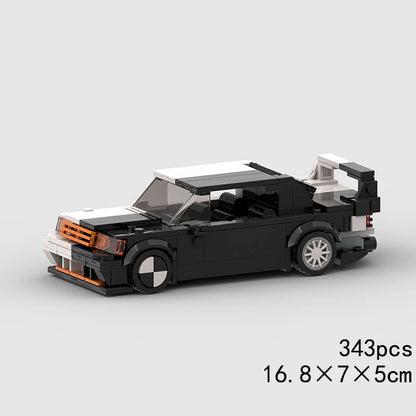 MOC Speed Sports Super Race Car Model Building Blocks Pickup Police Bricks City Racing Vehicle SUV Technical Rally Sport Toy
