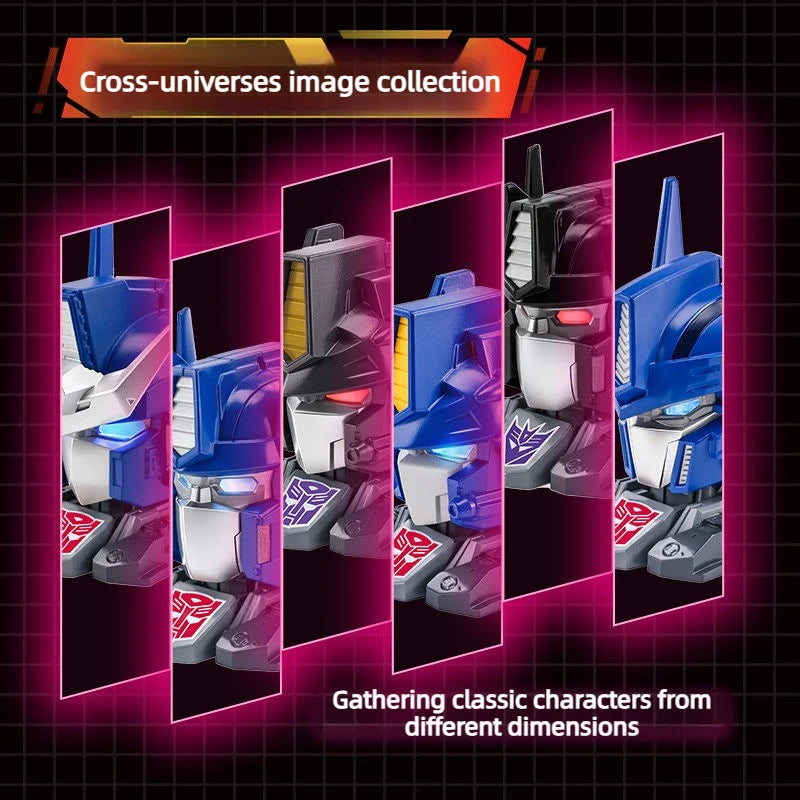 New AULDEY Transformers G1 Toy AAP Series Light-Up Head Sculpt Mecha Model Optimus Prime Dual Modes Pendant Display  Figure Gift