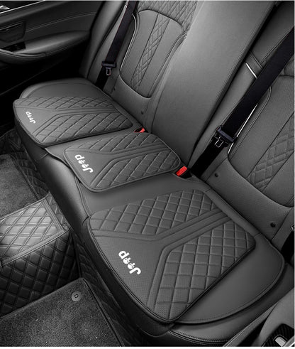 Car Seat Cushion For Jeep Rengade Compass Patriont Grand Cherokee 3D Embroidered Seat Protector Pad Front & Rear Seat Covers