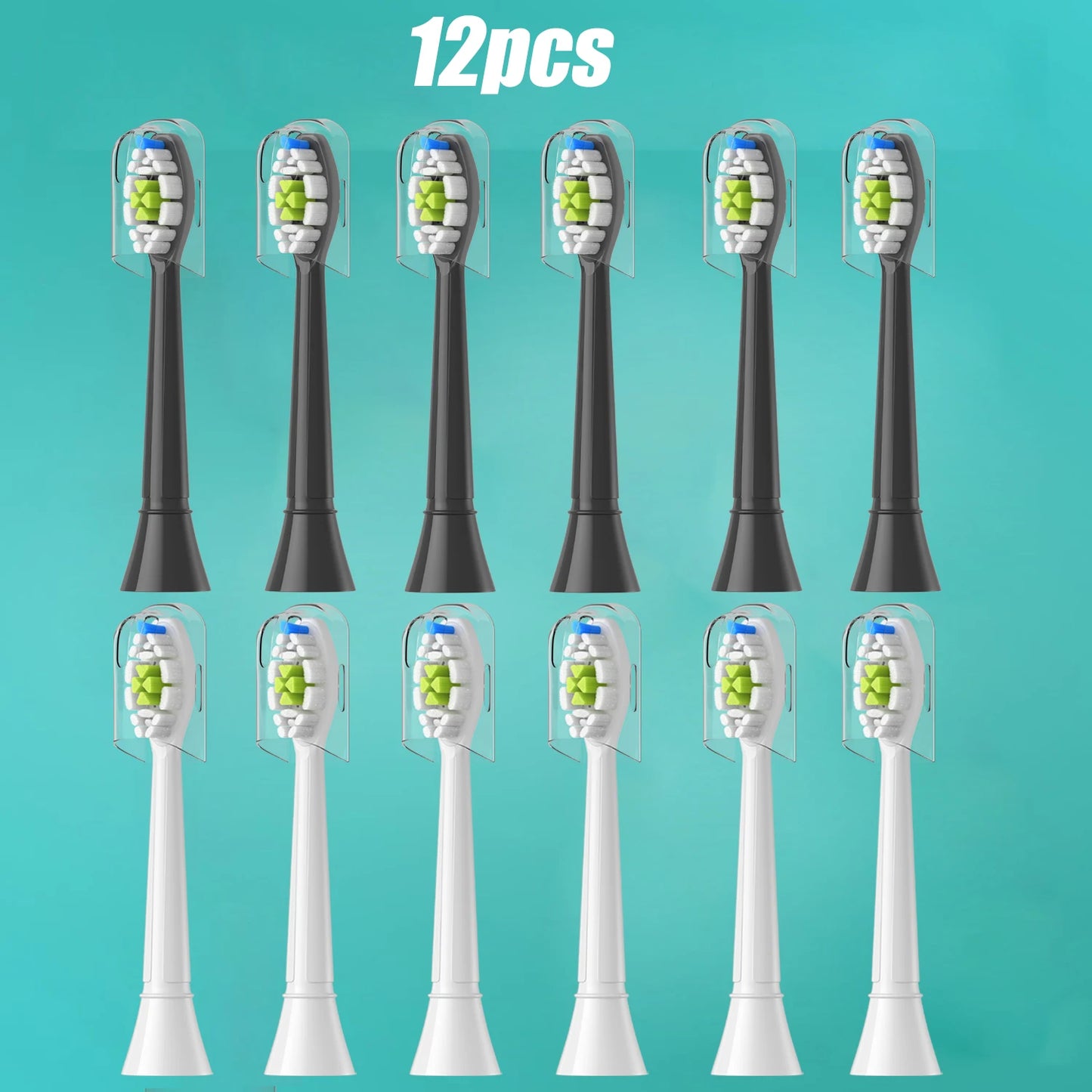 4-20pcs Replacement Toothbrush Heads Compatible with Philips Soft Replacement Electric Brush Head 4100 6500 6100 7500 5