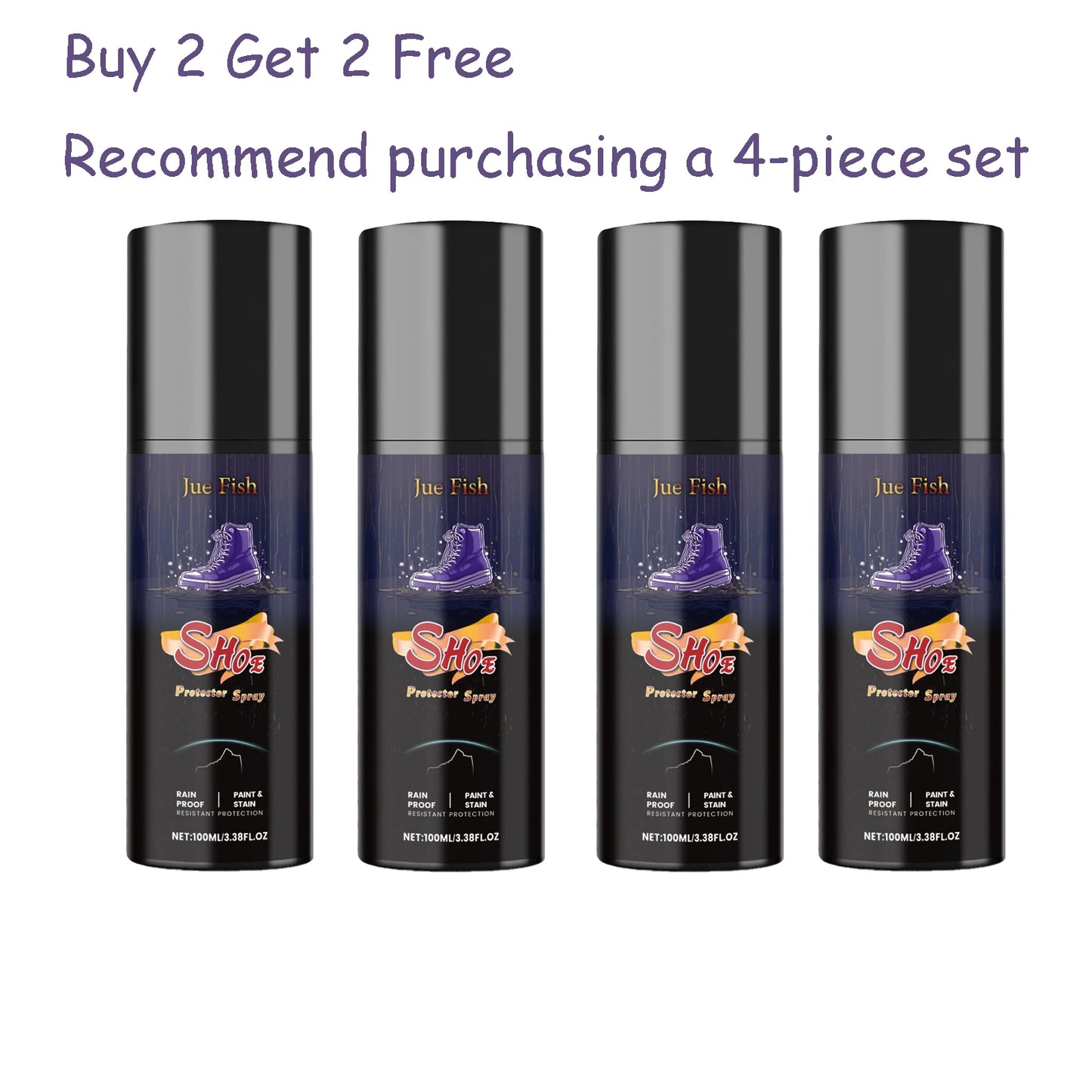 100ML Shoe Protector Spray Cleaning Dirts Lasting Rainproof Waterproof Stain Repellent Footwear Spray for Suede Canvas Sneakers