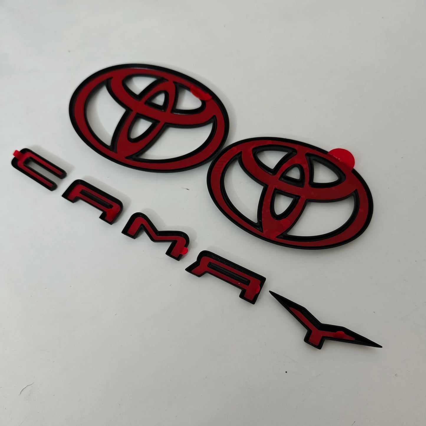 Suitable for 2024 2025 9th Generation Toyota Camry Hood Badge Trunk Badge OVERLAY Modification Gloss Black Matte Black