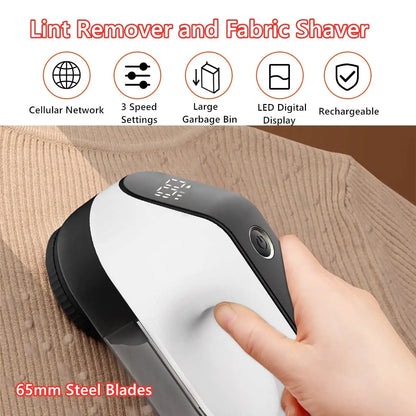 Portable Electric Lint Remover Clothes Fluff Pellet Remover Trimmer Machine Rechargeable Fabric Shaver Removes Home Appliance
