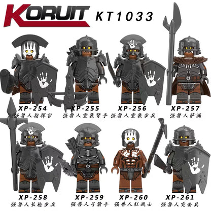 Mini Lord Rings Action Figures Building Block Ringwraiths Orcs Legion Elf King Princ Knight Dwarf Wizard Movie Characters Bricks