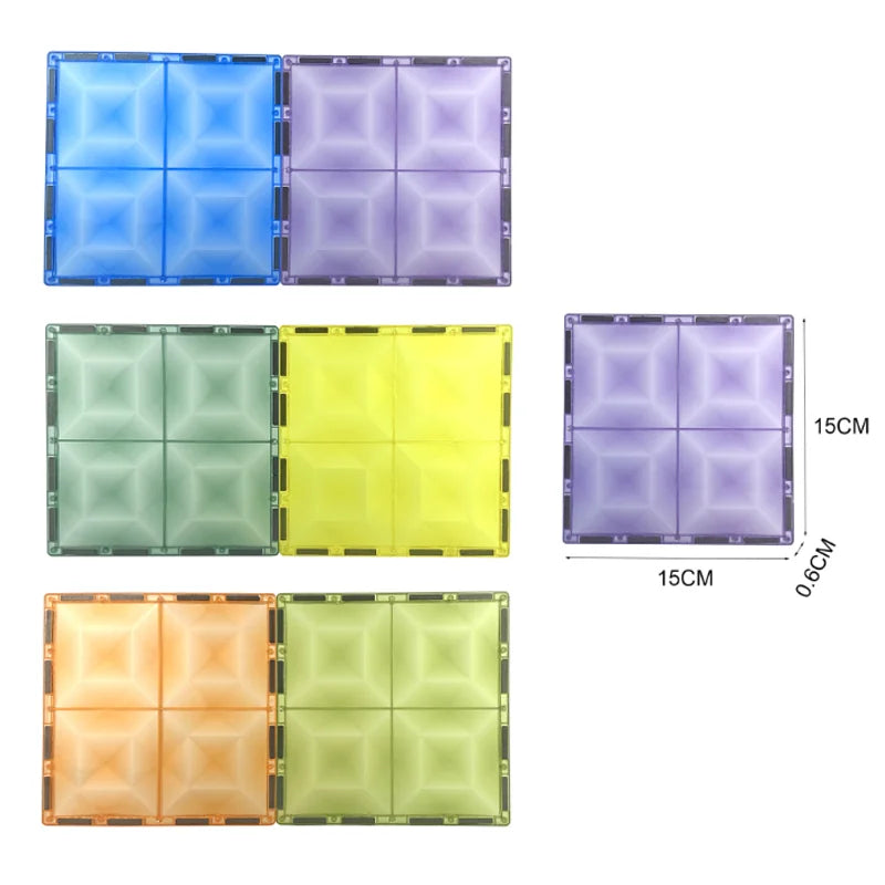 7.5cm Magnetic Building Blocks Construction Set Magnet Tiles Children's Toys Creative Architect Toys Children's Gifts