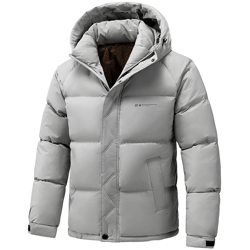 Winter Down Cotton Jacket Men's New Thickened Warm Parka Jackets Loose Casual Hooded Parkas Jacket Men's Windproof Puffer Coat