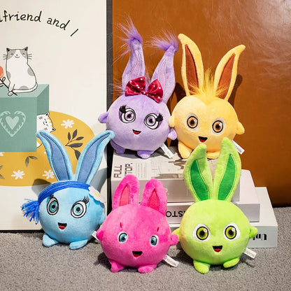 5pcs Lovely Rainbow Sunny Bunnies Stuffed Animal Rabbit Plush Toys for Girl Plush Doll for Girls Boys Gifts Birthday