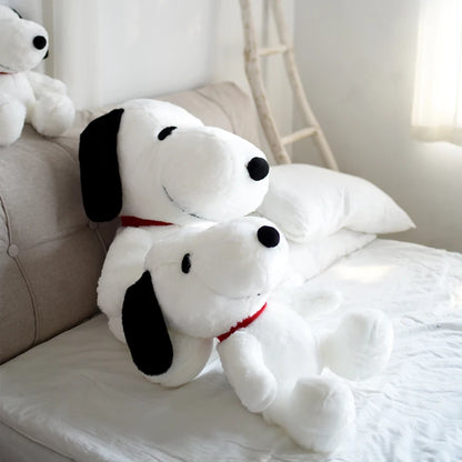 Kawaii Big Size Snoopy Plush Toy White Dog Snoopy Plushies Toy Pillow Stuffed Doll Cuddly Puppy Doll Animal Birthday Gifts