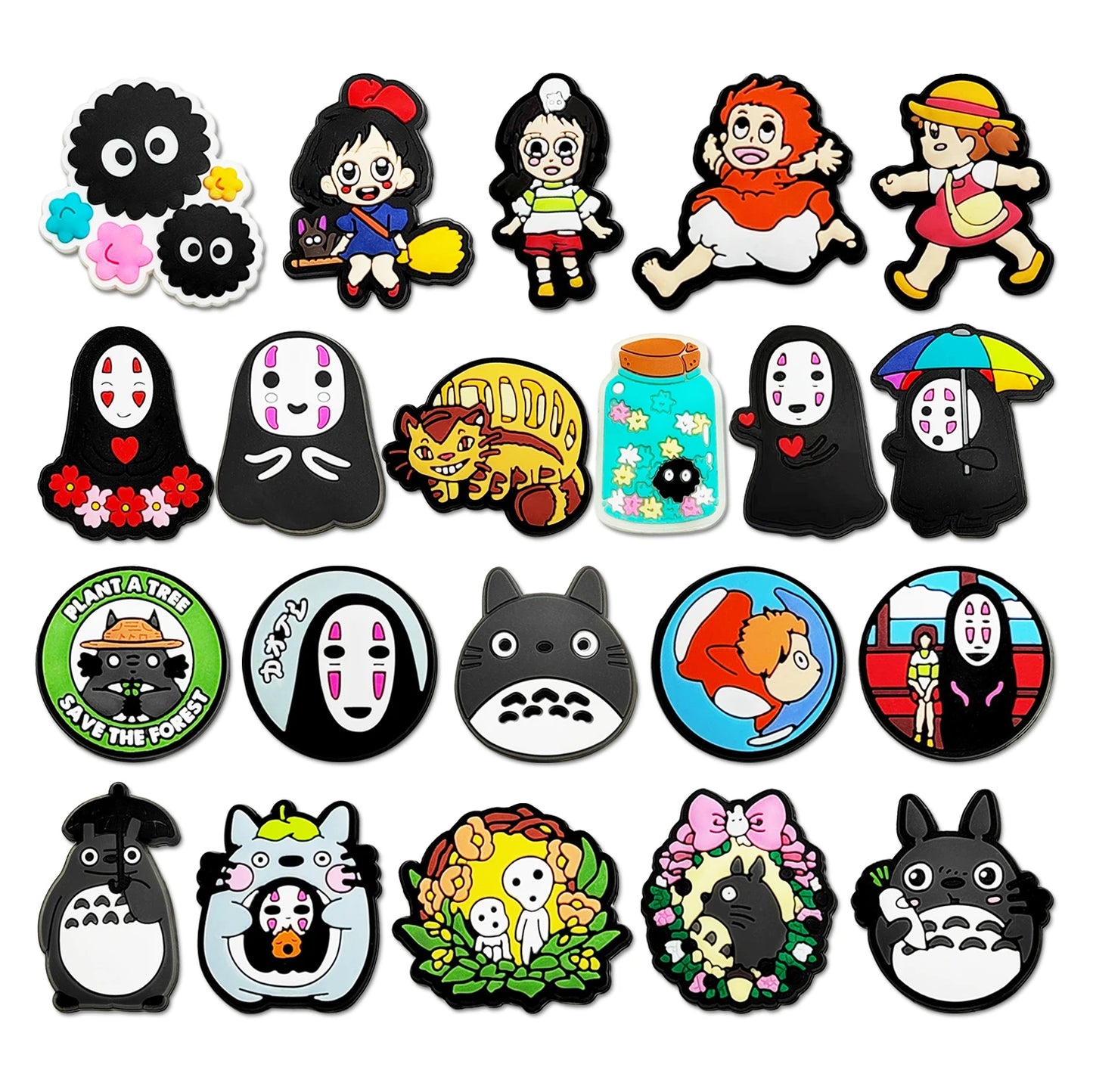 Japanese Cute Beast High-Quality Shoes Charms DIY PVC Shoe bag Accessories For Wristband Pendant Decoration Xmas Gifts
