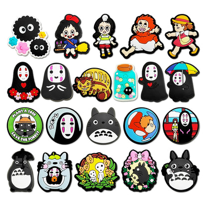 Japanese Cute Beast High-Quality Shoes Charms DIY PVC Shoe bag Accessories For Wristband Pendant Decoration Xmas Gifts