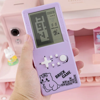 1/2/3PCS Cartoon Brick Game Handheld Console Big Size Retro Russian Block Game Portable Toy For Children Party Favor Present