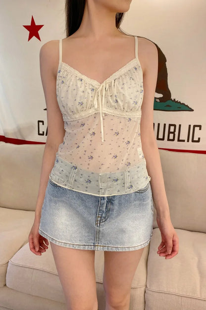 Brandy Melville Pure Cotton Three-Button Base Layer Vest Sweet Style V-Neck Sleeveless Tank Top for Women Spring Summer