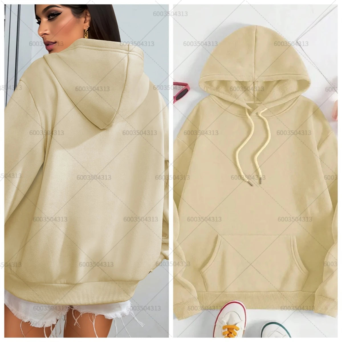 Unisex Loose Men's Women Cotton Hoodies Casual Autumn Winter Fleece Sweatshirt Oversized Pullover O-Neck Tops Hoody Solid Color