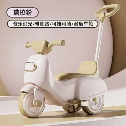 Multifunctional Children's Tricycle for 1-3 Years Old Kids, Pedal Gliding Balance Bike, Baby Push Car with Seat, Kids Scooter To