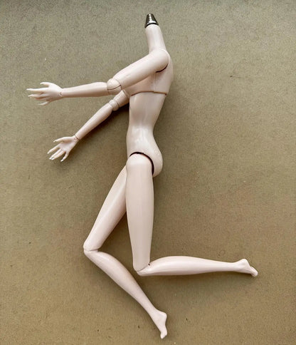 Original LULY Doll Body 8 Skin Tones High Quality Big Boobs 29CM 1/6 Replacement Body For Barbi/FR/IT Doll Heads