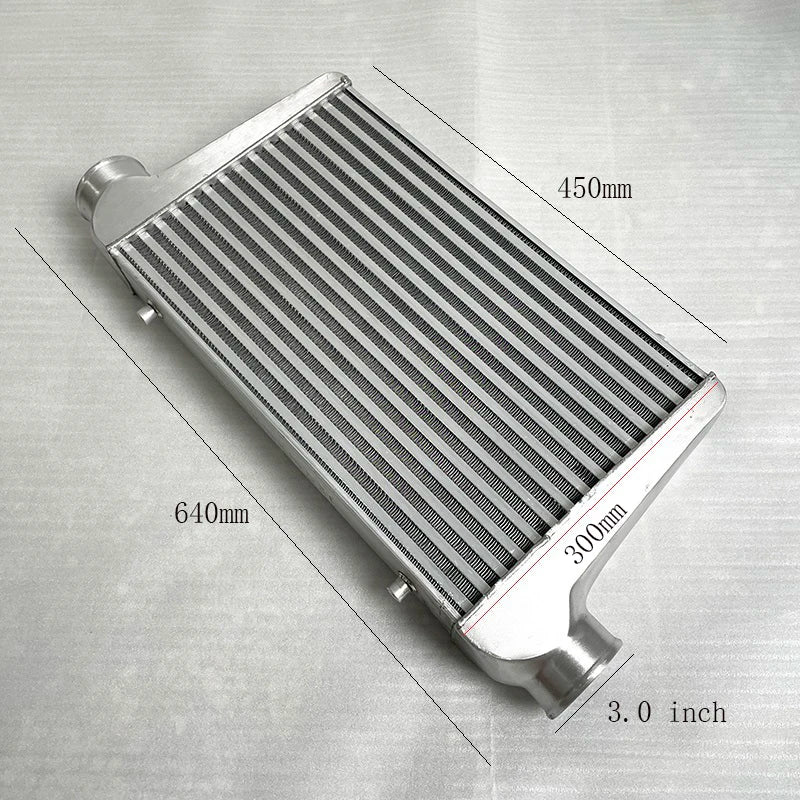 Front Mount intercooler Universal Turbo Intercooler 450x300x65 3.0" Intercooler Pipe Aluminium Pipe Tube Hose Kit