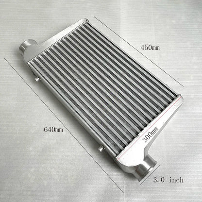 Front Mount intercooler Universal Turbo Intercooler 450x300x65 3.0" Intercooler Pipe Aluminium Pipe Tube Hose Kit
