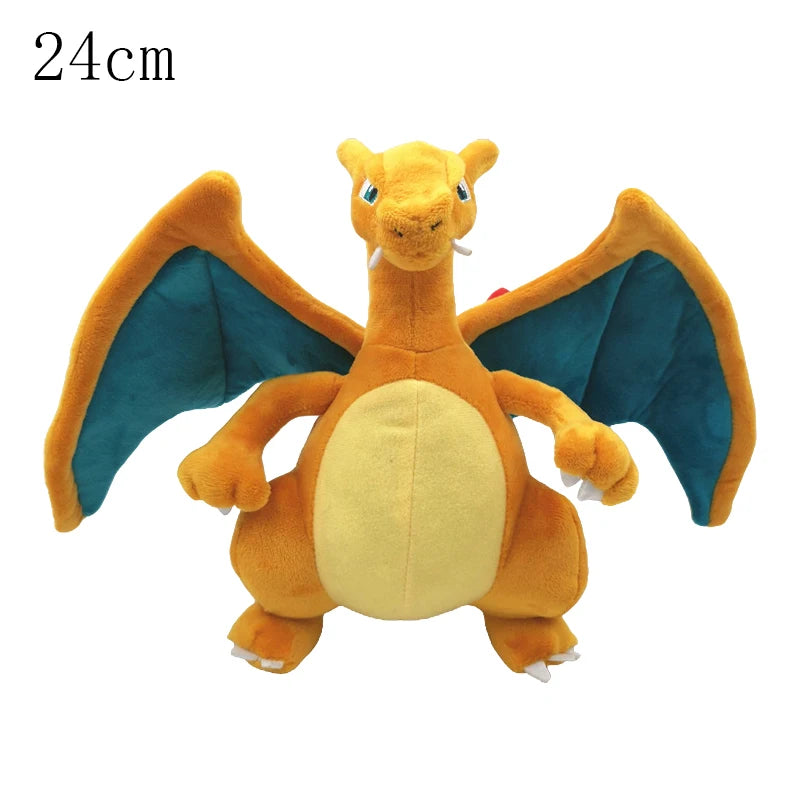 Pokemon Mega Dragonite Holding Dratini Sleeping Vaporeon Flareon Initial Pikachu Peluche Riding Gyarados Lapras Plush Doll