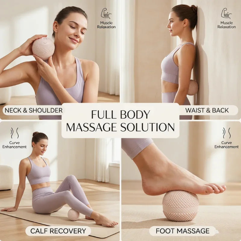 Smart Thermostatic Hot Compress Ball Electric Muscle Massager Portable Body Relaxation Pain Relief Massager