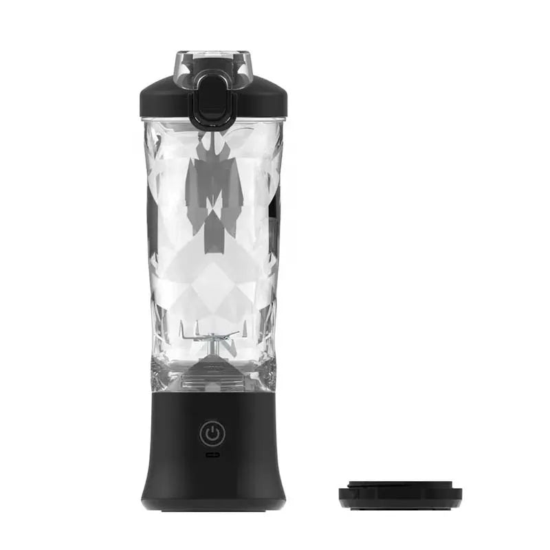 High Quality Outdoor Portable Blender USB Rechargeable 600ml 6 Stainless Steel Blades Self Cleaning Fruit Mixer Mini Hand Juicer