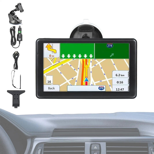 GPS Navigation For Car 7-Inch Vehicle GPS Units Equipment Touchscreen Smart Device High-Resolution Screen Maps For Vehicle