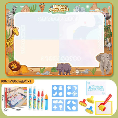 Oversized Magical Water Canvas pens Montessori Toys Learning Blanket Writing  Drawing Repeated Graffiti Painting  toy