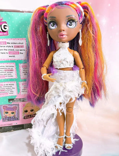 New Rainbow Doll High 25-30cm Fashionable Super Large Sister DIY Dress up Doll Toy Not Including Bracket Excluding packaging box