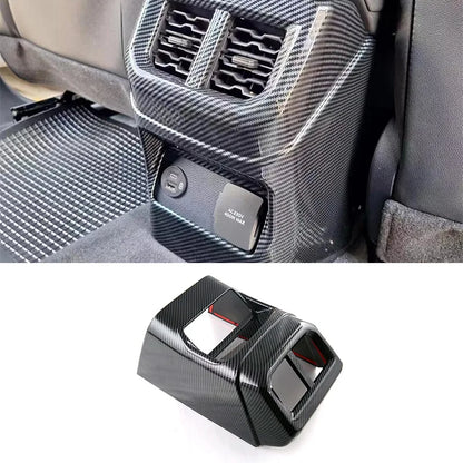For Ford Ranger P703 T9 XL XLT Wildtrak Raptor 2023-2025 Carbon Fiber Texture Gear Shift Panel Cover Interior Trim Full Set