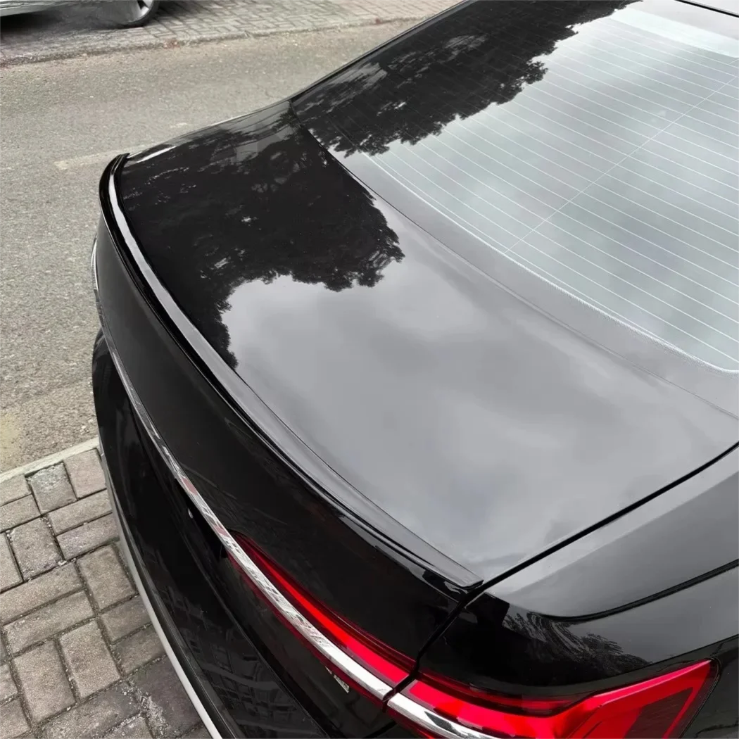 For Audi A6 S6 C8 2018 2019 2020 2021 2022 2023 2024 2025 Car Rear Trunk Wing Spoiler Tail Fin Decoration Auto Parts Tuning