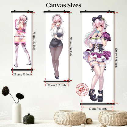 Video game Wall Artwork Canvas Scrolls Picture Anime Movie Role Poster Hanging Painting Print Home Decoration For SUPER SONICO