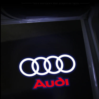 2Pcs HD Car Door Car sticker Lamp Car Door Welcome Light For Audi Sline Q3 A5 A7 A3 Q5 Q7 A4L RS Quattro S3 S4 S6 S5 S7 S8
