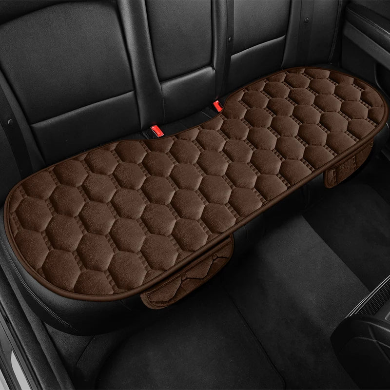 Winter Warm and Thick Velvet Car Seat Cushion Four Seasons Universal Single Seat Small Three piece Plush Warm Five Seat Anti sli