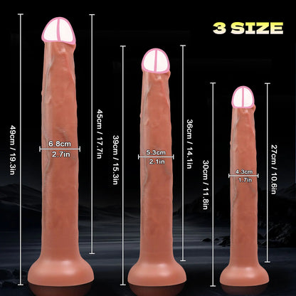 Extra Long Realistic Dildos G-Spot Stimulation Deep Touch Penis Vagina Anal Massage Penetration Dick  Sex Toys for Women and Men