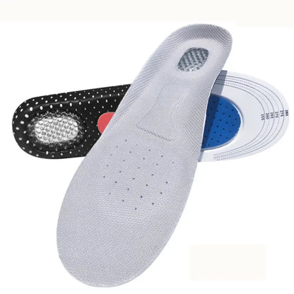Cuttable Orthotic Insoles, Memory Foam Cushion Gel Insoles, Silicone Arch Support Inserts, Soft Running Insoles for Men & Women
