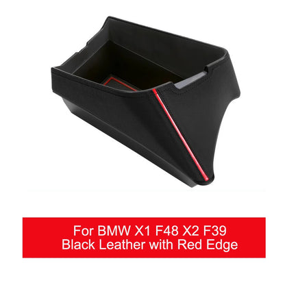 LHD Car Central Seat Armrest Box Console Storage Container Organizer Tray Interior For BMW X1 F48 X2 F39 2016-21 Car Accessories