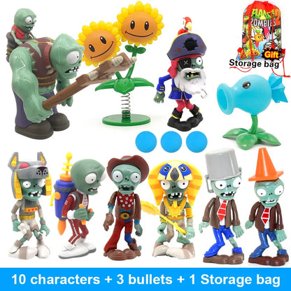 PLANTS VS ZOMBIES 2 Toys Full Set New Role Ice Pea Jetpack Zombie Tomb Raiser Zombie Pirate Captain Zombie Children's Gifts