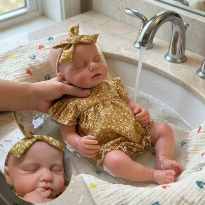 OtardDolls 18-inch Sleeping Loulou Realistic Painted Skin Silicone Reborn Doll Anatomically Correct Waterproof Girl Toy Gift