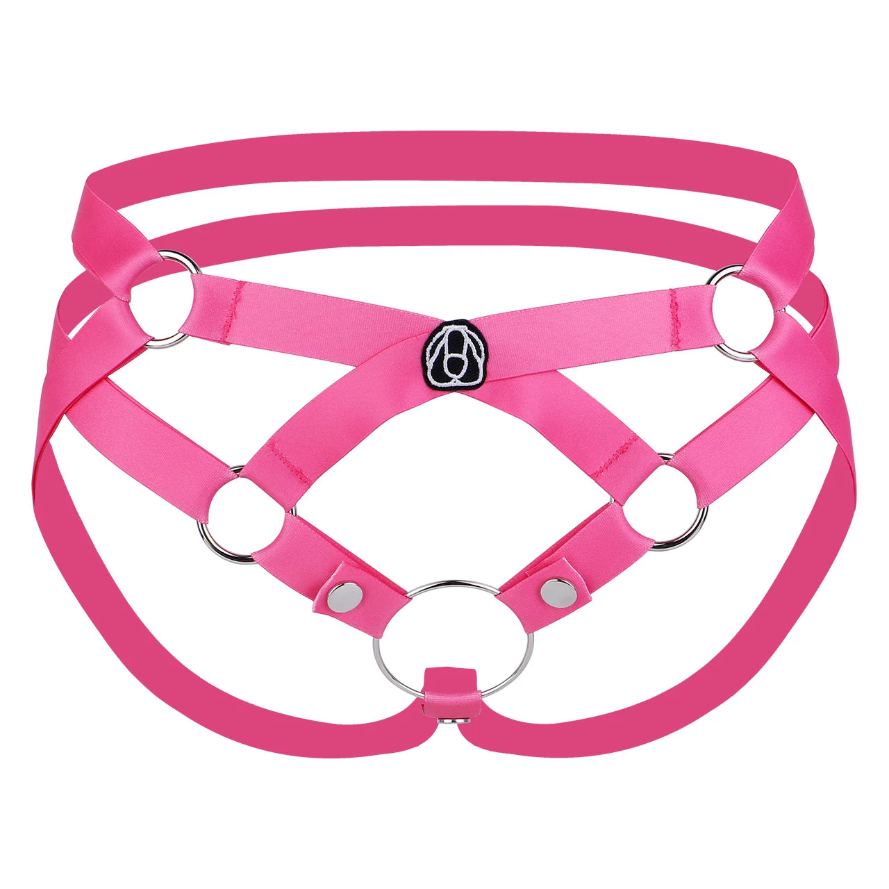 ANOSX Auxiliary Chastity Belt For Male Chastity Cage Elastic Band Underwear Male Harness With Scrotum Ring Bondage Hollow Pants