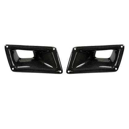 For Nissan 350Z Z33 2003-2009 Front Engine Hood Air Vent Bumper Bonnet Scoop Cover Trim Carbon Fiber Car Upper Outlet Duct Frame