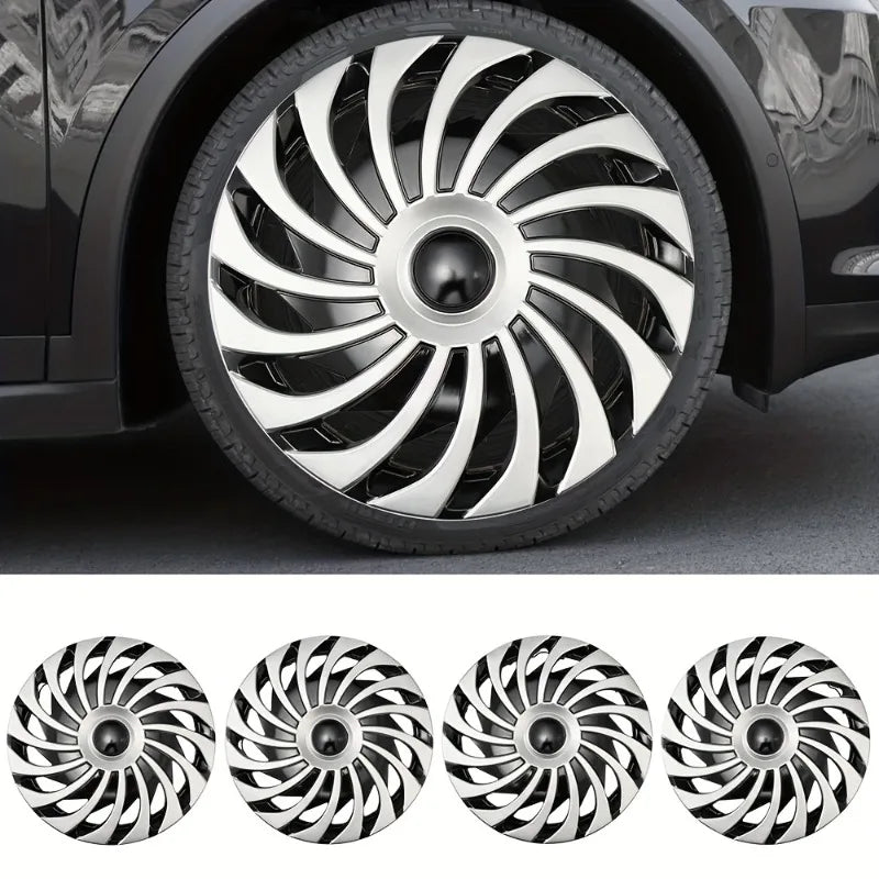 4PCS Car Universal Wheel Cover Hubcap R15  Inch Replacement Hub Caps Wheel Rim Cover Tire Accessories