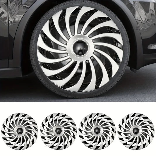 4PCS Car Universal Wheel Cover Hubcap R15  Inch Replacement Hub Caps Wheel Rim Cover Tire Accessories