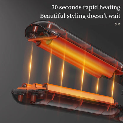 Small wave electric hair straightener and curler 10mm Small curling iron、Wool curling wand