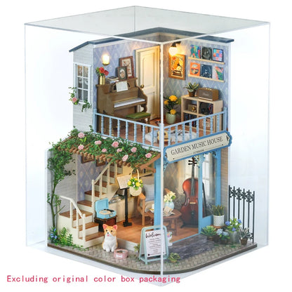 New Diy Big Wooden Dollhouse  Furniture Light Kit Doll House Casa Miniature Accessories Handmade Wooden Toys Birthday Gifts