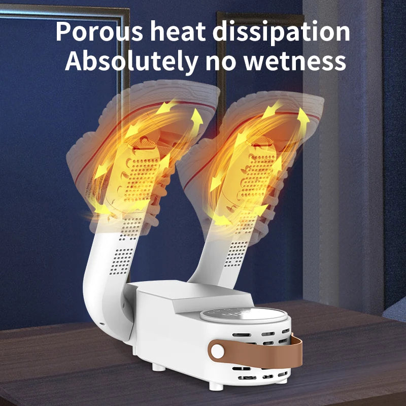 2025 150W Intelligent Timer Shoe Dryer New Boot Warmer Eliminate Odor Quick Drying Boot Deodorizer Multi-functional Socks Dryers