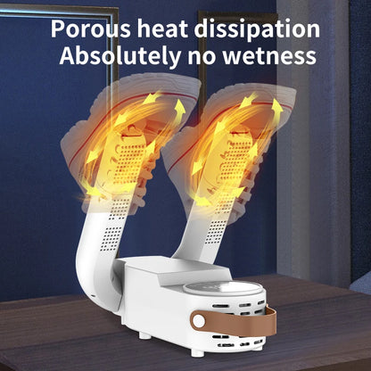 2025 150W Intelligent Timer Shoe Dryer New Boot Warmer Eliminate Odor Quick Drying Boot Deodorizer Multi-functional Socks Dryers