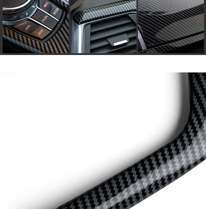 LHD Car Styling Carbon fiber Center Console Air outlet Panel Cover Trim Stickers frame For BMW F30 F31 F32 F34 F36 Accessories