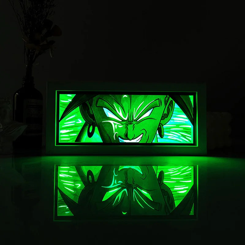Anime Series Paper-Cut Light Room Bedroom Night Light Remote Control Colorful Light Box Atmosphere Light