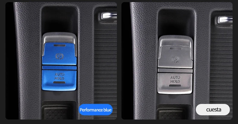 Car door unlocking button decorative sticker is suitable for Volkswagen VW new CC aluminum alloy interior button accessories