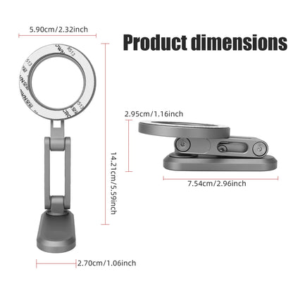 Metal Magnetic Universal Car Phone Holder Foldable Phone Stand Mount GPS Support Fit All phone USE For Gym Outdoor Selfie Office