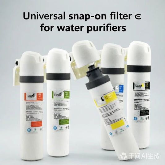 Sooel 10 Inch RO Water Filter Replacement Cartridges - PP Sediment, UDF & CTO Carbon Filters for Reverse Osmosis System Purifier